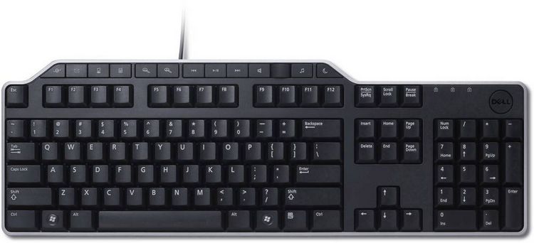 Produktbild: Dell KB522 USB Tastatur Deutsch, QWERTZ Schwarz USB-Anschluss, Spritzwassergesch&uuml;tzt