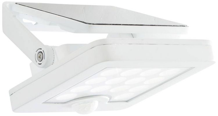 Produktbild: Brilliant Luton G40420/05 Solar-Au&szlig;enwandleuchte mit Bewegungsmelder LED 4W Wei&szlig;
