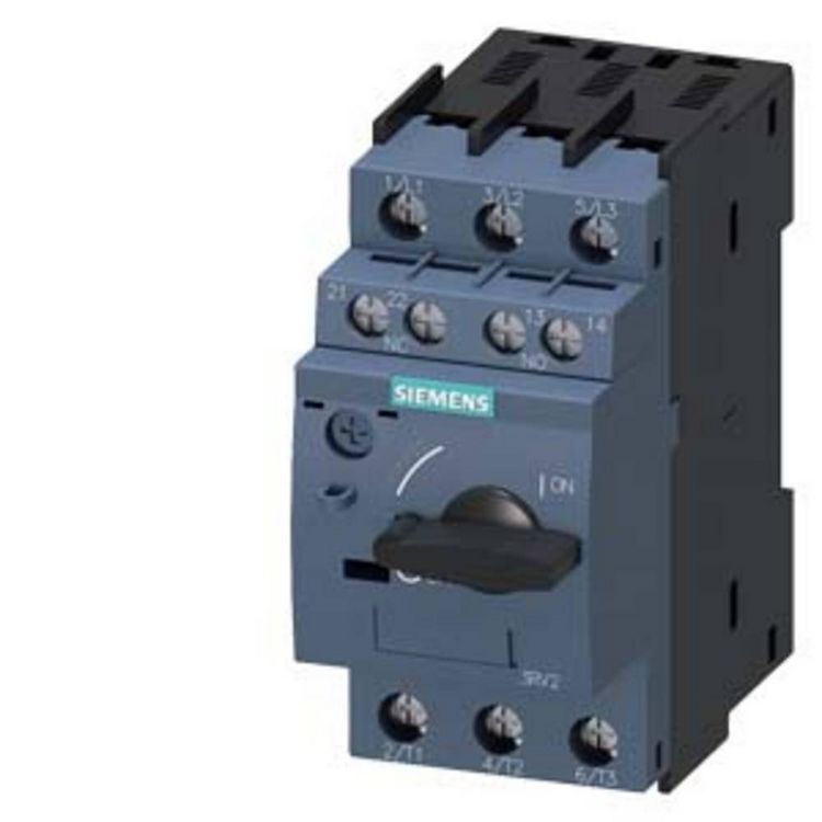 Produktbild: Siemens 3RV2011-0CA15 Leistungsschalter 1 St. Einstellbereich (Strom): 0.18 - 0.25 A Schaltspannung (max.): 690 V/AC (B x H x T) 45 x 97 x 97 mm