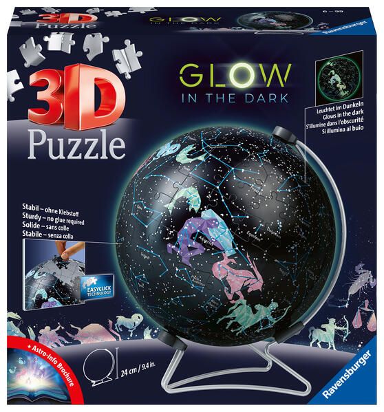 Produktbild: 3D Puzzle Sternenglobus mit Glow-in-the-Dark Effekt