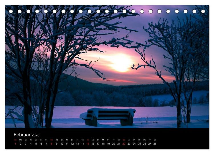 Produktbild: Winterberg - Sauerland - Eine Landschaft in Bildern (Tischkalender 2026 DIN A5 quer), CALVENDO Monatskalender