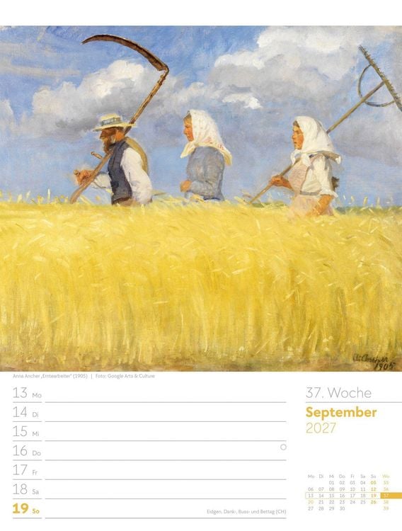 Produktbild: Kunstwelt Wochenplaner Kalender 2027 | Impressionismus und Klassische Moderne