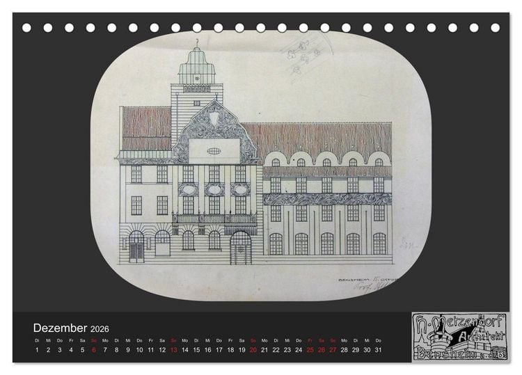 Produktbild: Lebensr&auml;ume um 1900 (Tischkalender 2026 DIN A5 quer), CALVENDO Monatskalender
