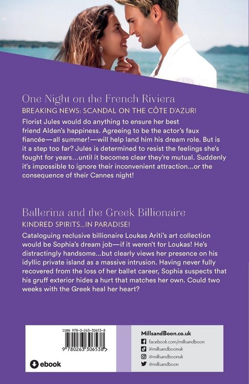 Produktbild: One Night On The French Riviera / Ballerina And The Greek Billionaire - 2 Books in 1