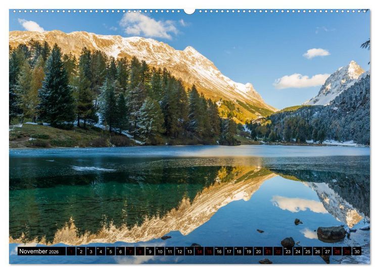 Produktbild: Alpen - Schweiz und Vorarlberg (Wandkalender 2026 DIN A2 quer), CALVENDO Monatskalender
