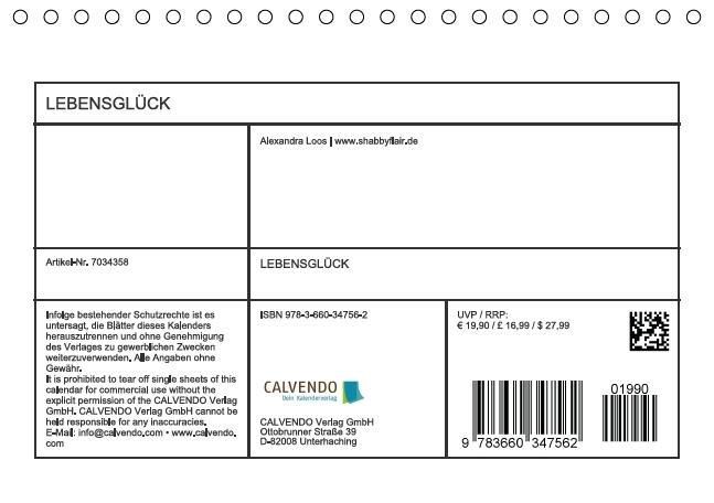 Produktbild: LEBENSGL&Uuml;CK (Tischkalender immerw&auml;hrend DIN A5 quer)