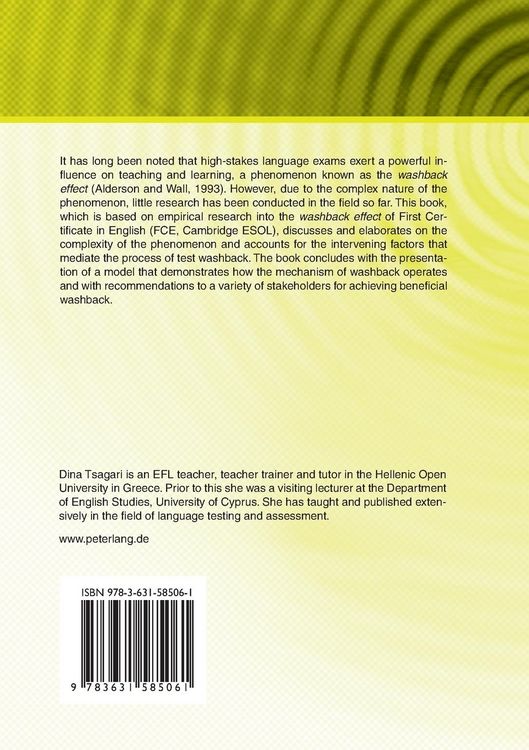 Produktbild: The Complexity of Test Washback
