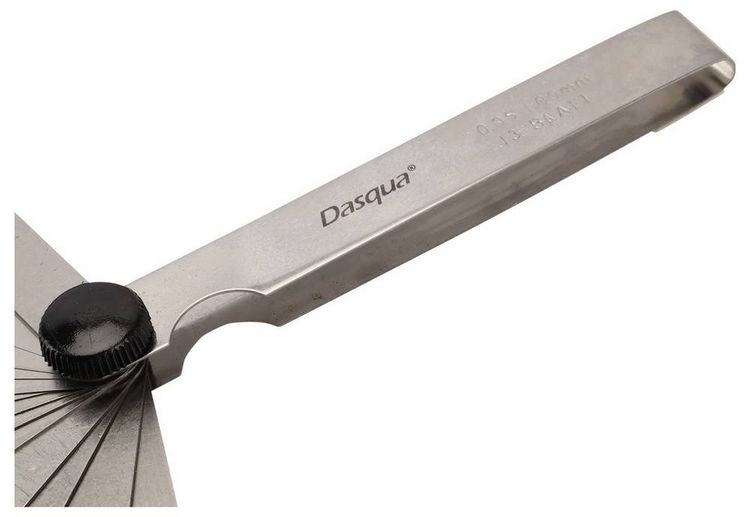 Produktbild: Dasqua 1820-0300 F&uuml;hlerlehre 0.05 - 1.00mm Anzahl Bl&auml;tter: 20 DIN 2275