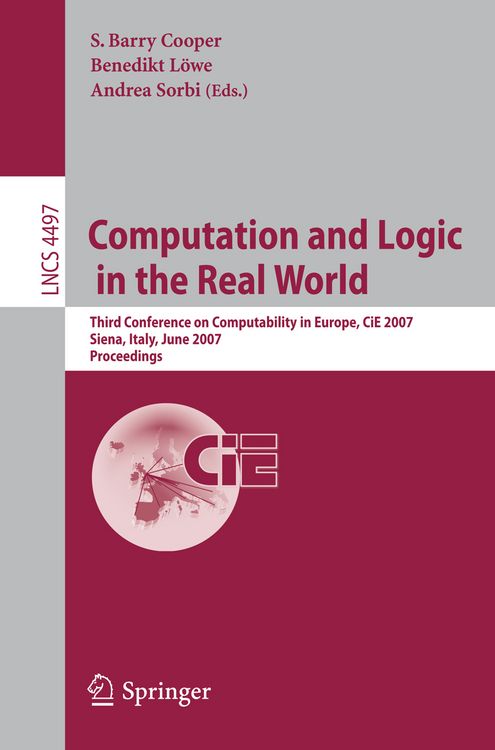 Produktbild: Computation and Logic in the Real World