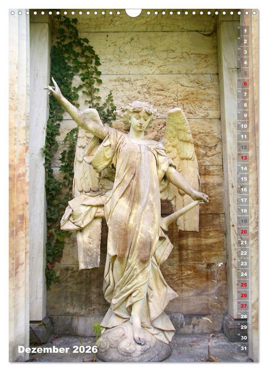 Produktbild: Friedhofsengel in Berlin (Wandkalender 2026 DIN A3 hoch), CALVENDO Monatskalender