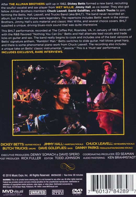 Produktbild: Dickey Betts/Jimmy Hall/Chuck Leavell/Butch Trucks - Live At The Coffee Pot 1983