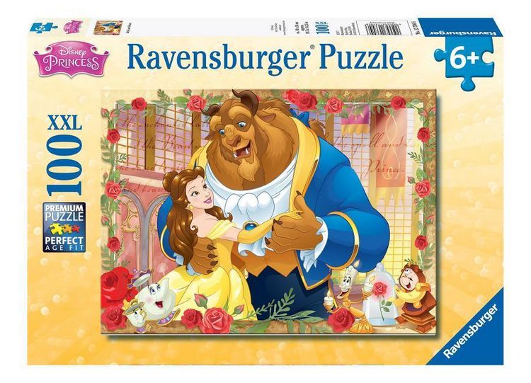 Produktbild: Puzzle Ravensburger Disney Princess Belle & Beast XXL 100 Teile