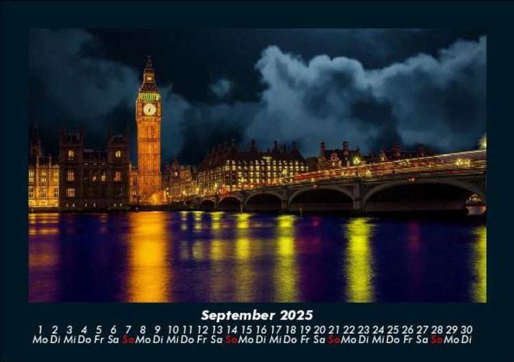 Produktbild: London 2025 Fotokalender DIN A5