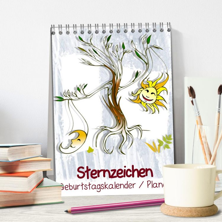 Produktbild: Sternzeichen &bull; Geburtstagskalender / Planer (Tischkalender 2026 DIN A5 hoch), CALVENDO Monatskalender