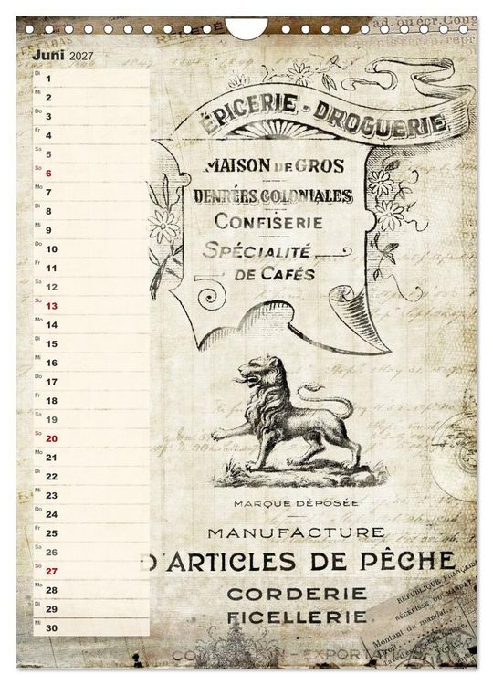 Produktbild: Vintage Welten (Wandkalender 2027 DIN A4 hoch), CALVENDO Monatskalender