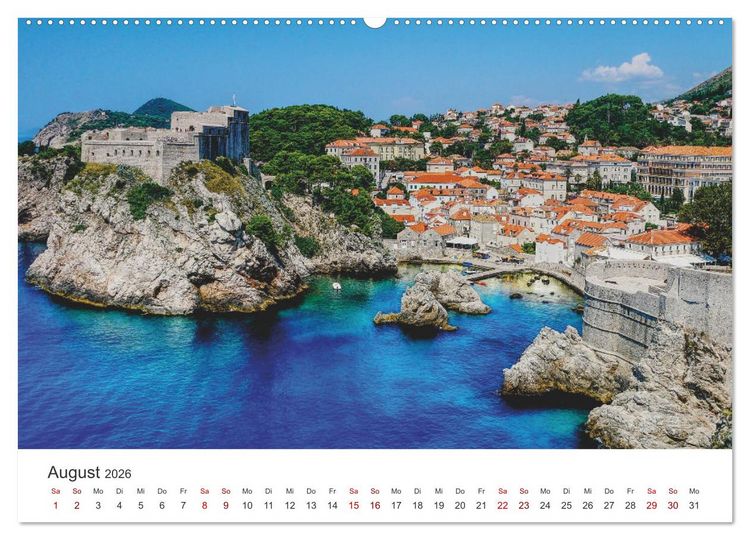 Produktbild: Kroatien - Eine Reise durch traumhafte Landschaften. (hochwertiger Premium Wandkalender 2026 DIN A2 quer), Kunstdruck in Hochglanz