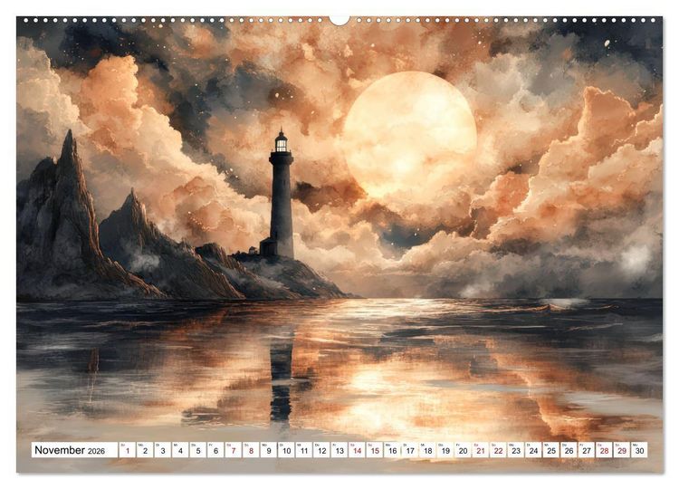 Produktbild: Wellenw&auml;chter (Wandkalender 2026 DIN A2 quer), CALVENDO Monatskalender