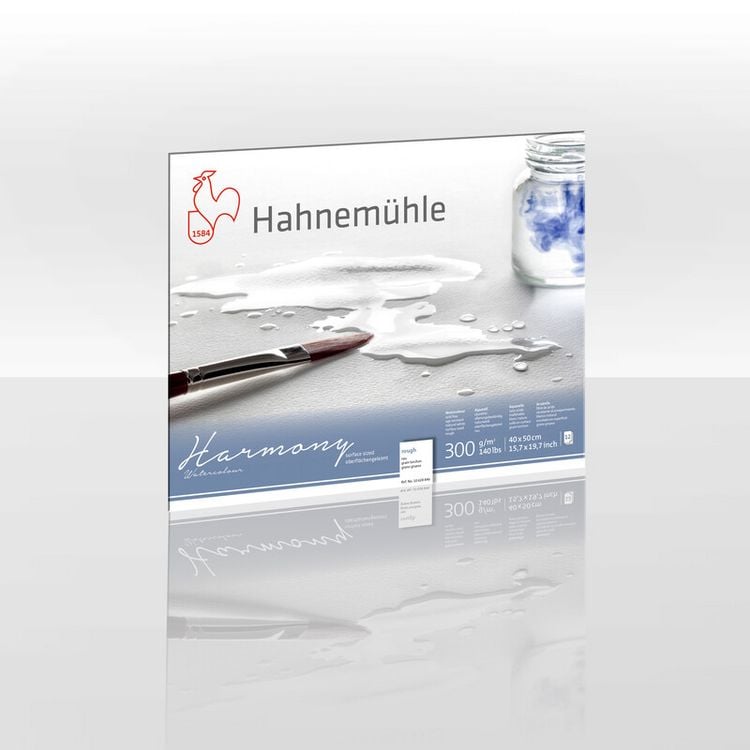 Produktbild: Hahnem&uuml;hle Papier Harmony Watercolour, 40 x 50 cm, 300 g/m&sup2;