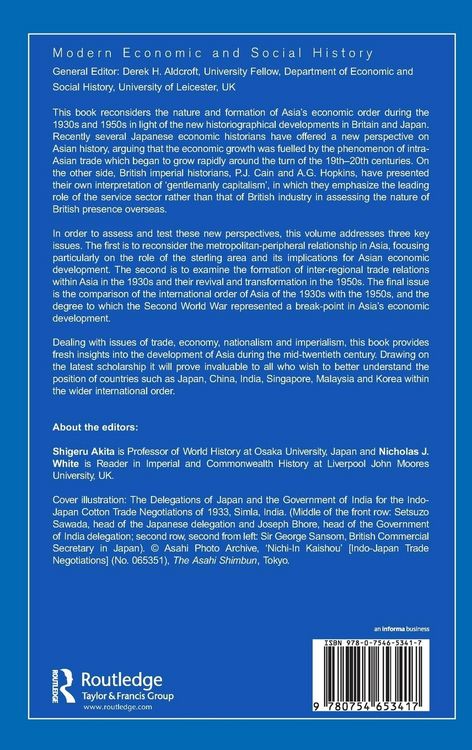 Produktbild: The International Order of Asia in the 1930s and 1950s