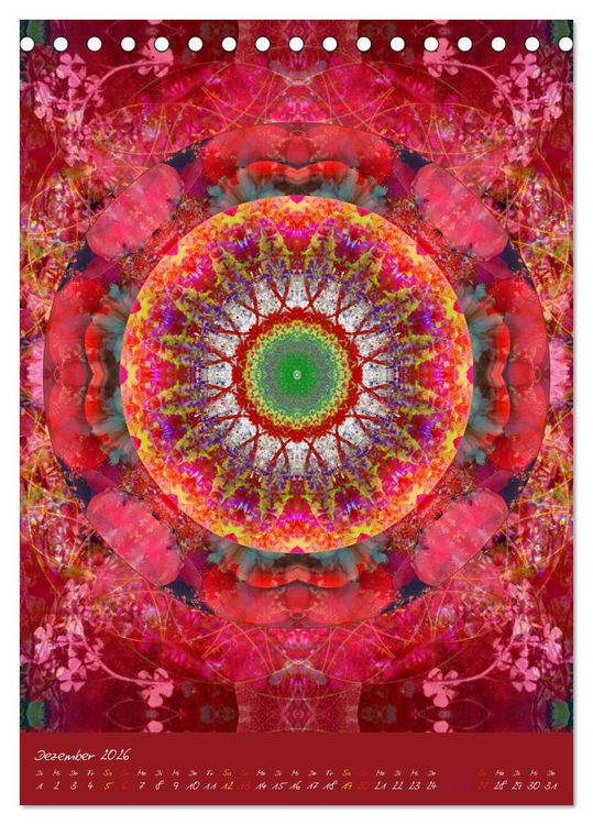 Produktbild: Bl&uuml;hende Mandalas (Tischkalender 2026 DIN A5 hoch), CALVENDO Monatskalender