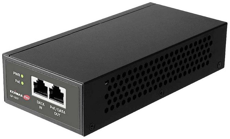Produktbild: EDIMAX GP-103IT PoE Injektor 1000 MBit/s IEEE802.3af (15.4 W), IEEE802.3at (30 W), IEEE 802.3bt