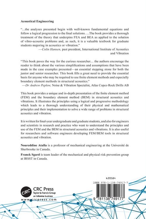 Produktbild: Finite Element and Boundary Methods in Structural Acoustics and Vibration