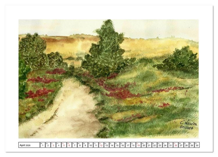 Produktbild: Der AQUARELL-Kalender (Wandkalender 2026 DIN A3 quer), CALVENDO Monatskalender