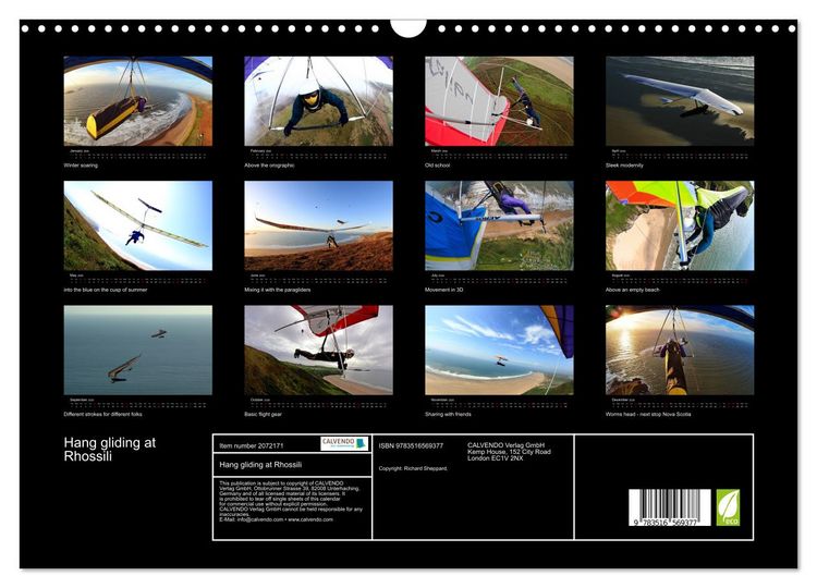 Produktbild: Hang gliding at Rhossili (Wall Calendar 2026 DIN A3 landscape), CALVENDO 12 Month Wall Calendar