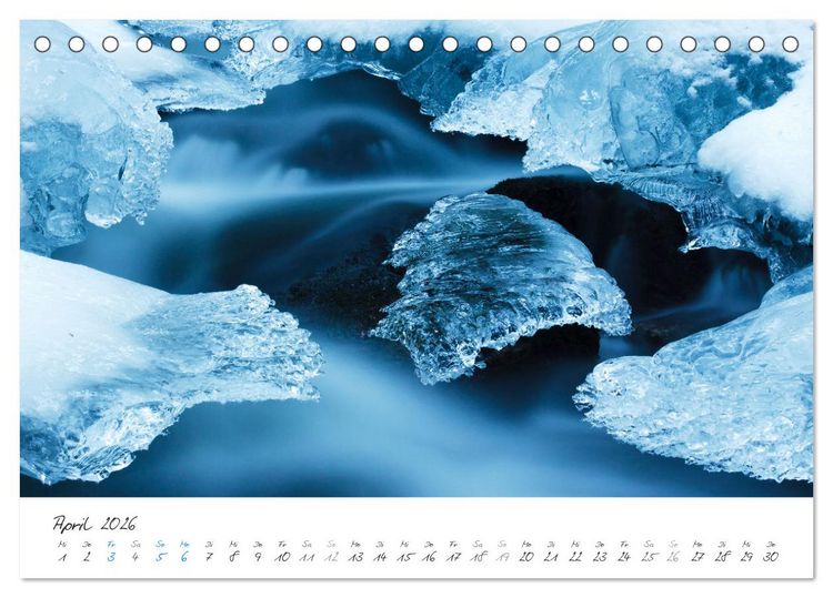 Produktbild: Wasserf&auml;lle klein und gro&szlig; (Tischkalender 2026 DIN A5 quer), CALVENDO Monatskalender