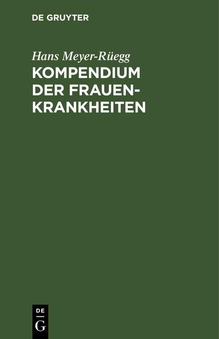 Produktbild: Kompendium der Frauenkrankheiten