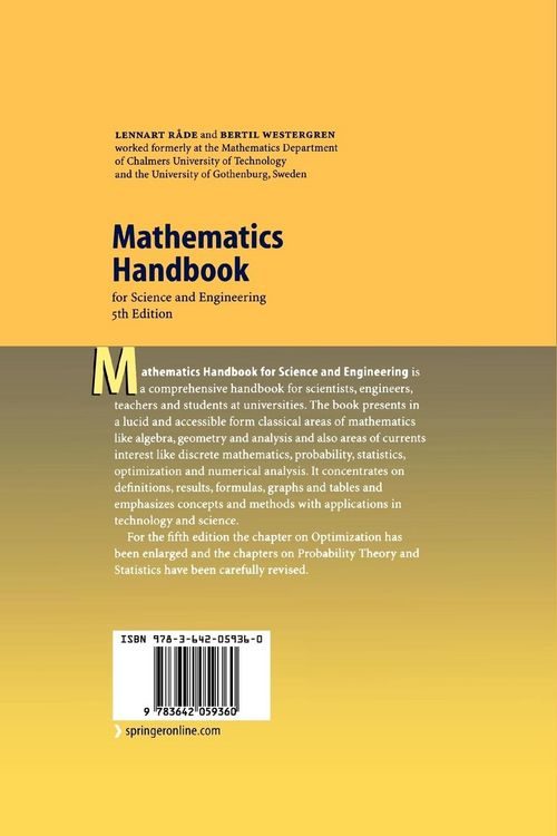 Produktbild: Mathematics Handbook for Science and Engineering