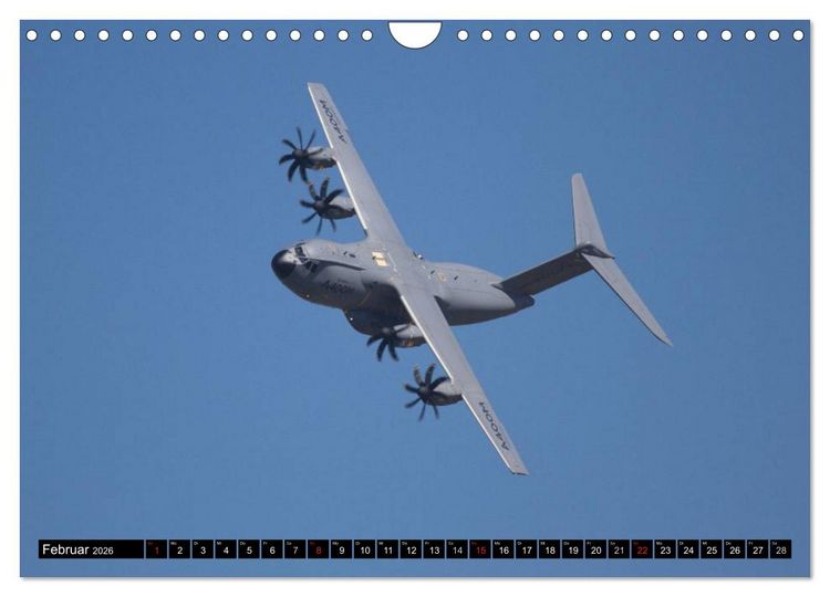 Produktbild: Augenblicke in der Luft: Airbus A400M (Wandkalender 2026 DIN A4 quer), CALVENDO Monatskalender