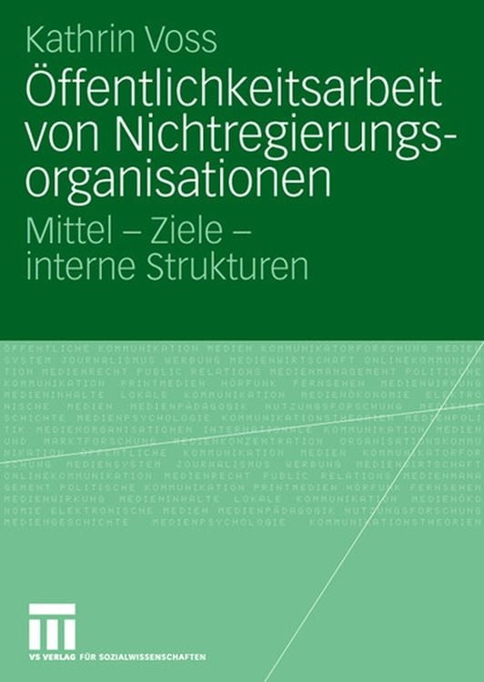 Produktbild: Öffentlichkeitsarbeit von Nichtregierungsorganisationen