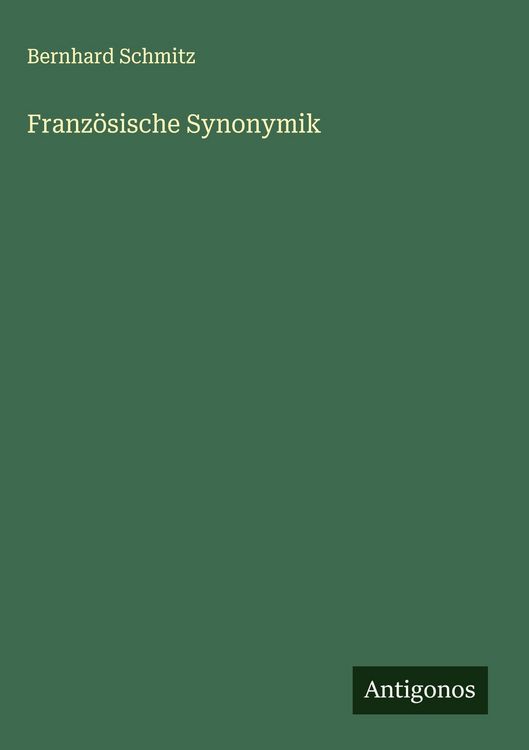 Produktbild: Franz&ouml;sische Synonymik