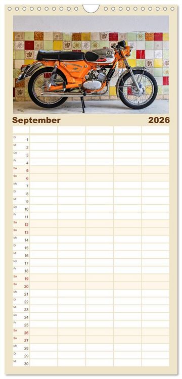 Produktbild: Familienplaner 2026 - Z&uuml;ndapp-Tr&auml;ume mit 5 Spalten (Wandkalender, 21 x 45 cm) CALVENDO