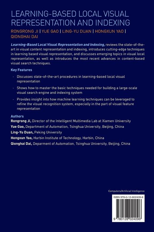 Produktbild: Learning-Based Local Visual Representation and Indexing