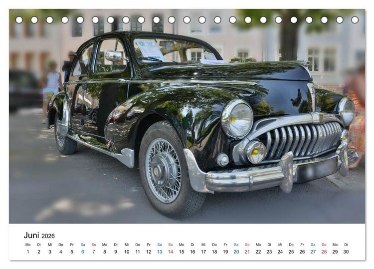 Produktbild: Oldtimer - Altes Blech in neuem Glanz (Tischkalender 2026 DIN A5 quer), CALVENDO Monatskalender