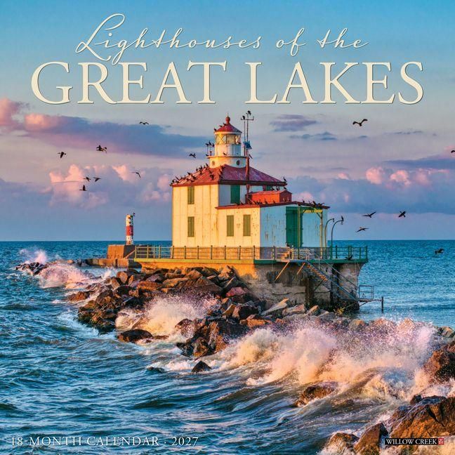 Produktbild: Lighthouses of the Great Lakes 2027 12 X 12 Wall Calendar