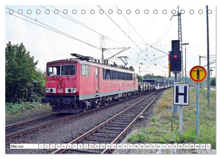 Produktbild: Die Baureihe 250 - Reichsbahnlok in DB-Diensten (Tischkalender 2026 DIN A5 quer), CALVENDO Monatskalender