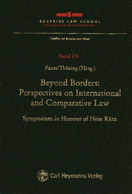 Produktbild: Beyond Borders: Perspectives on International and Comparative Law