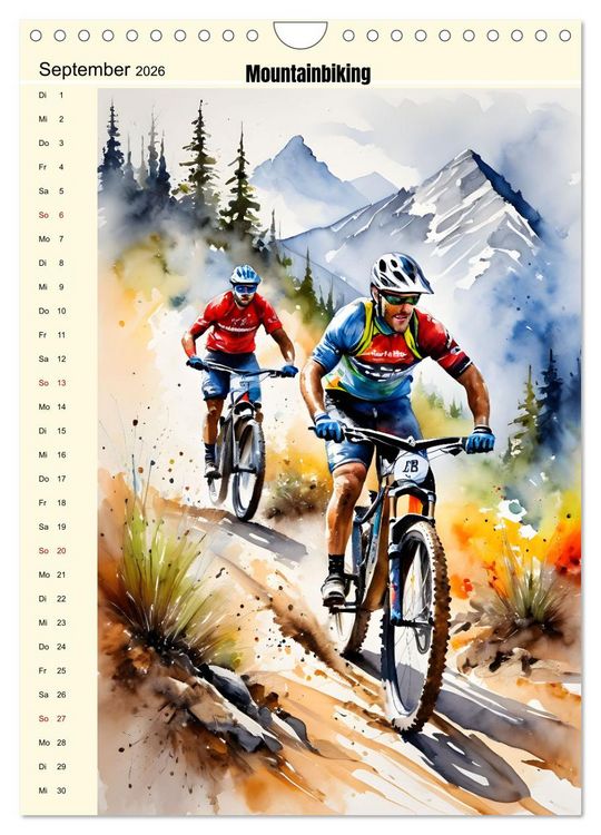 Produktbild: Attraktiver Outdoorsport (Wandkalender 2026 DIN A4 hoch), CALVENDO Monatskalender