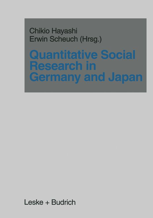 Produktbild: Quantitative Social Research in Germany and Japan