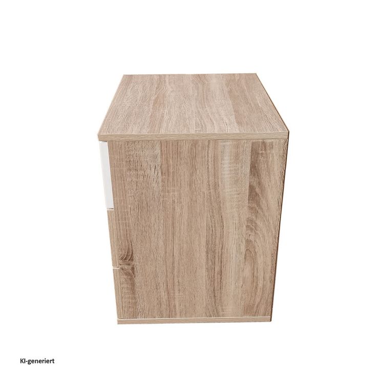 Produktbild: HTI-Living Nachtkommode 3 Schubladen Nina Sonoma Wei&szlig; Nachtkommode 3 Schubladen Nina Sonoma Wei&szlig;