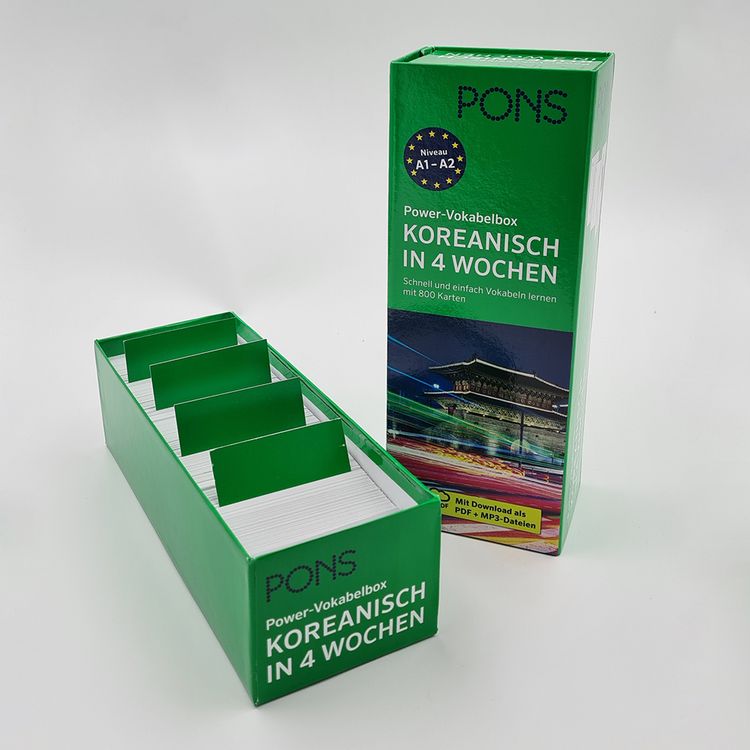Produktbild: PONS Power-Vokabelbox Koreanisch in 4 Wochen