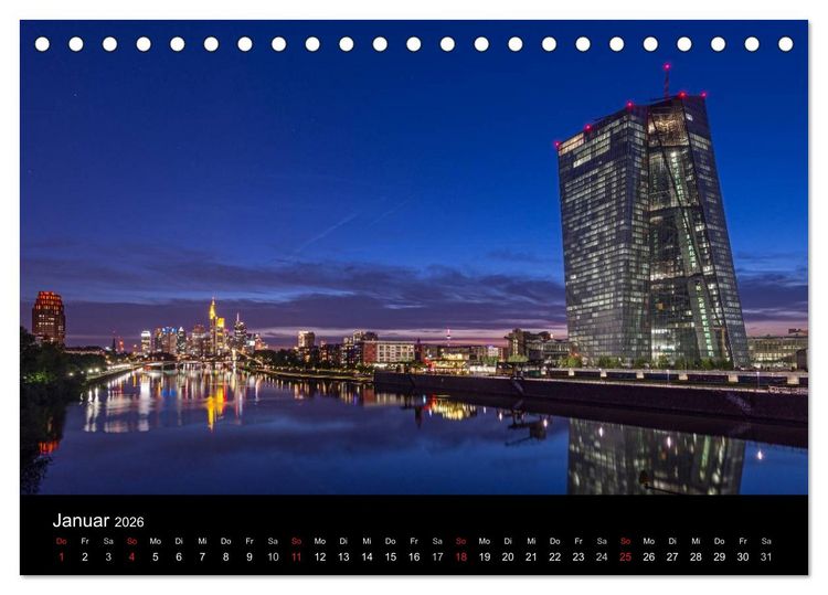 Produktbild: Frankfurt am Main (Tischkalender 2026 DIN A5 quer), CALVENDO Monatskalender
