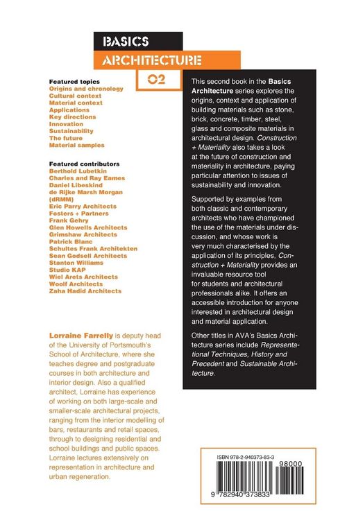 Produktbild: Basics Architecture 02: Construction & Materiality