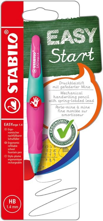 Bild vom Artikel STABILO Druckbleistift EASYergo HB 1.4 türkis/neonpink für Rechtshänder vom Autor 