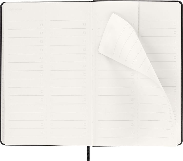 Produktbild: Moleskine 12 Monate Pro Wochen Notizkalender 2027, Pro Large/A5, 1 Wo = 2 Seiten, vertikal, Spalten f&uuml;r Notizen, fester Einband, Schwarz