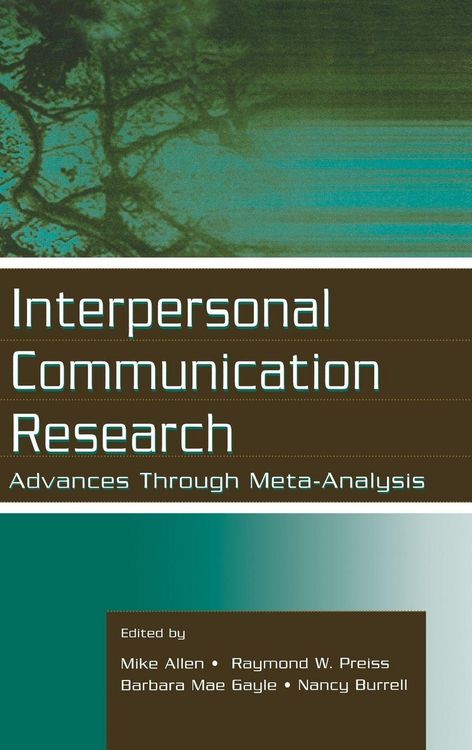 Produktbild: Interpersonal Communication Research