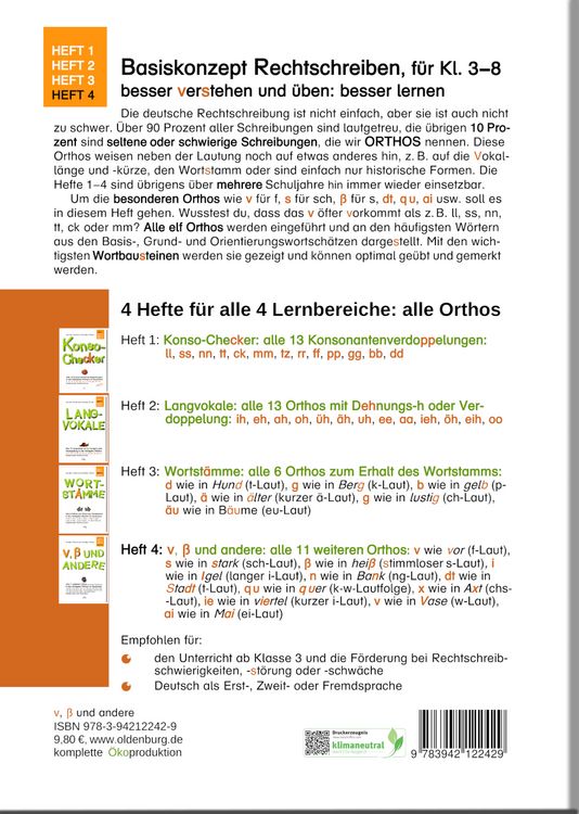 Produktbild: V, &szlig; und andere